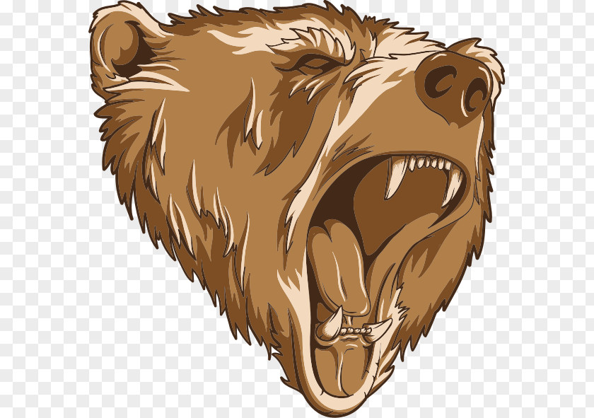 Bear Brown Grizzly Clip Art PNG