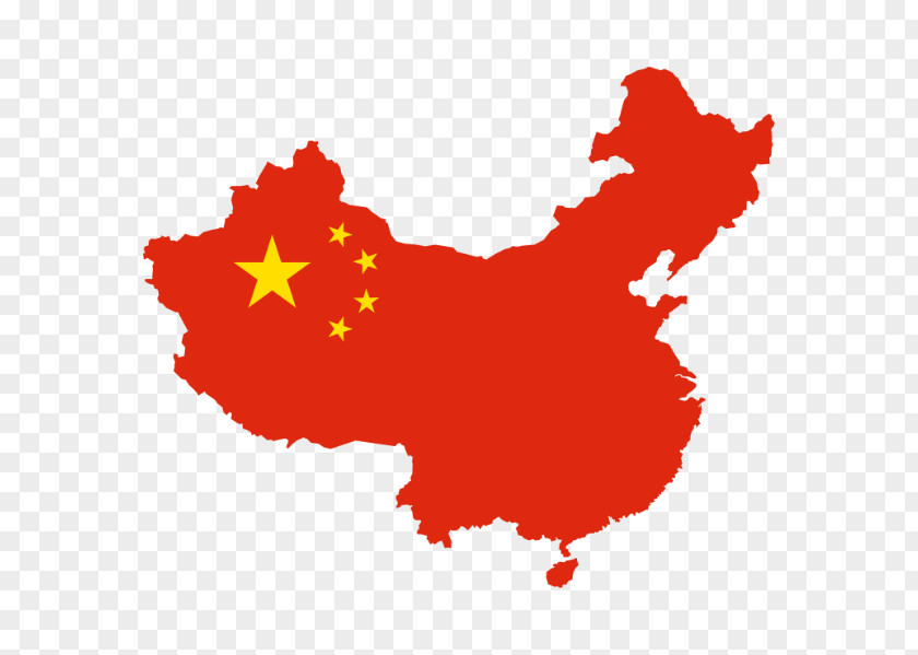 China Flag Of Map PNG