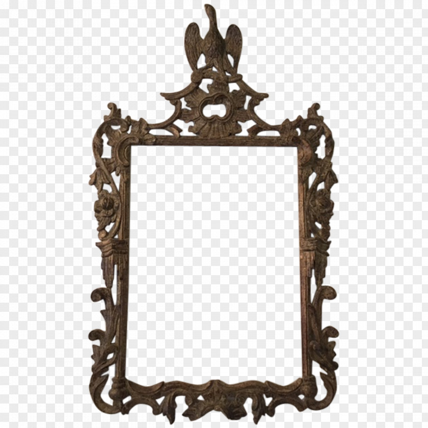 Chinese Style Wooden Vase On The Table Picture Frames Rocaille Chippendale Mirror Rococo PNG