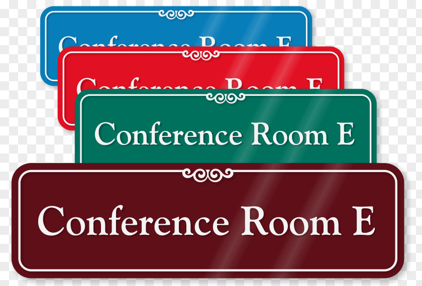 Conference Room Door Hanger Sign Business Meeting PNG