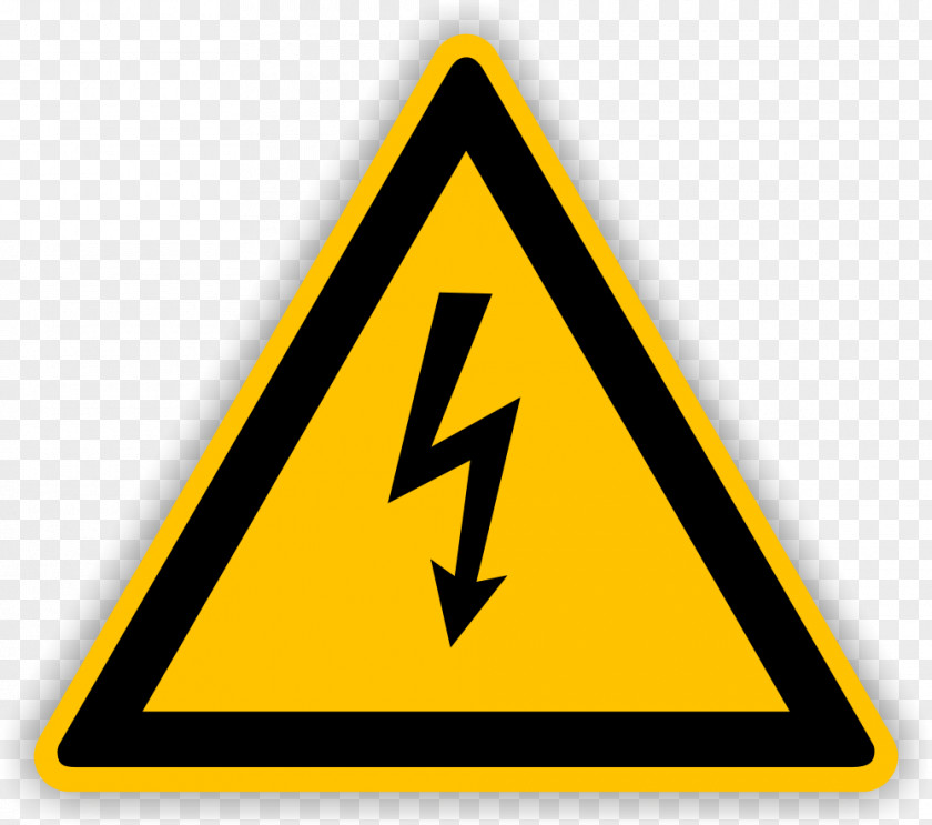 Symbol Electrical Injury Hazard Electricity Warning Sign PNG