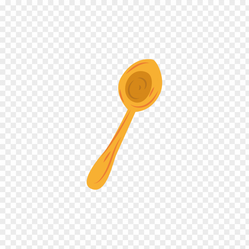 Yellow Wooden Spoon Nail Cartoon PNG