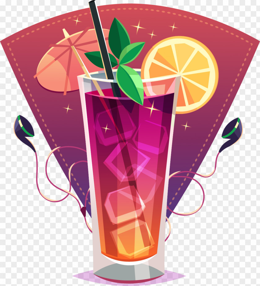 A Glass Of Juice Cocktail Poster Summer PNG