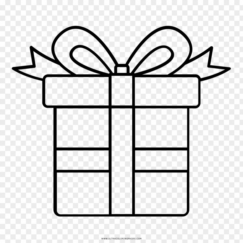 Gift Drawing Coloring Book Black And White Line Art Clip PNG