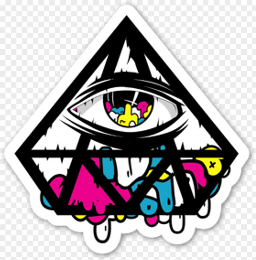 Line Art Triangle Sticker PNG