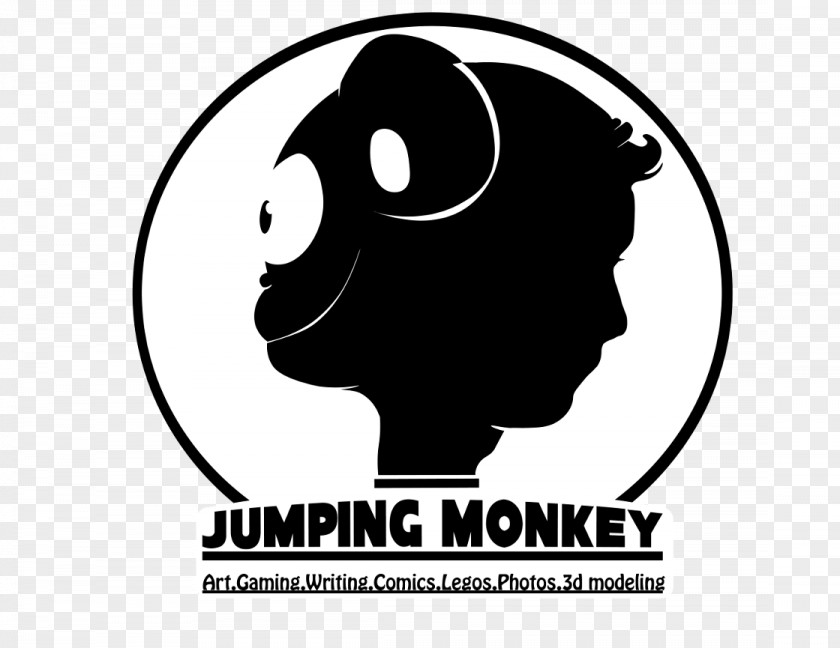 Monkey Logo Art Brand Font PNG