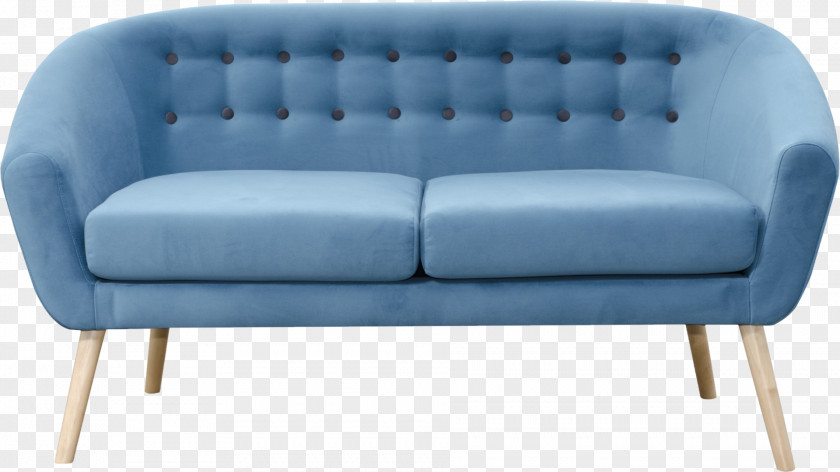 MTR Couch Furniture Sofa Bed Blue Wing Chair PNG