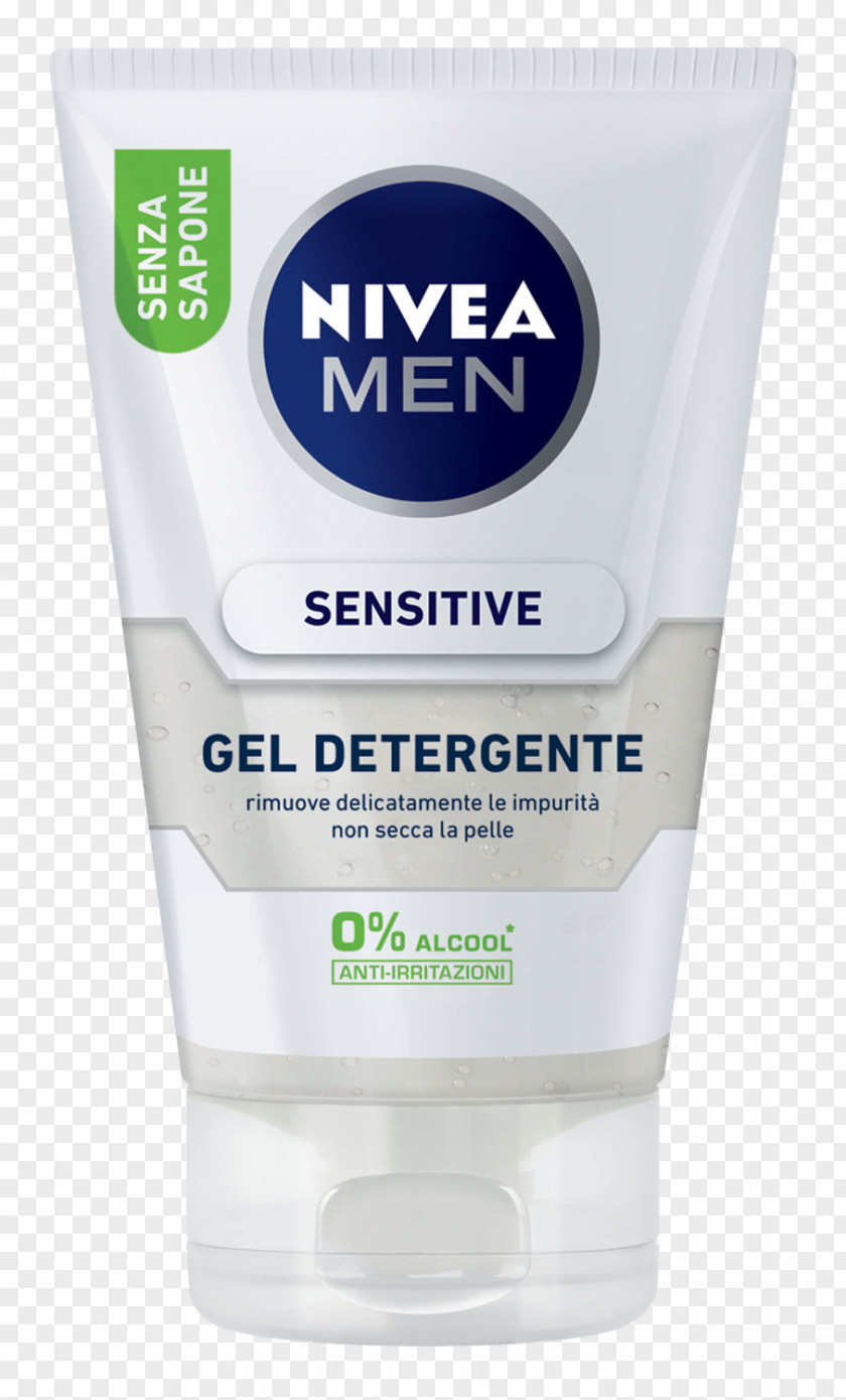 Facewash Lotion NIVEA MEN Sensitive Moisturiser Cleanser Moisturizer PNG