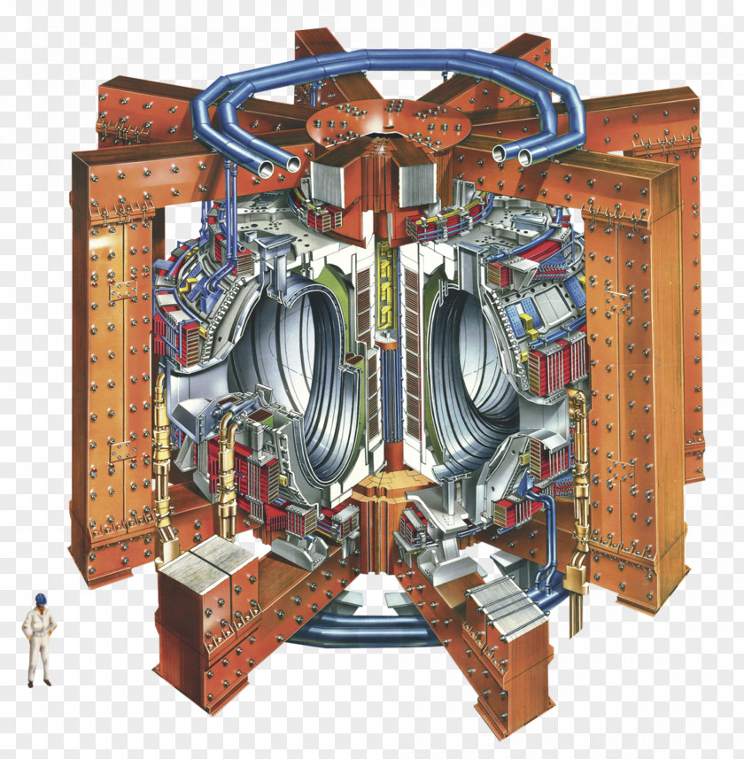 Fig. Joint European Torus Tokamak Fusion Test Reactor Nuclear Power PNG