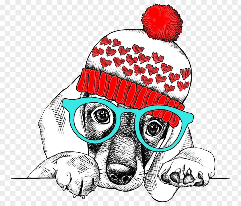 Glasses Whippet PNG