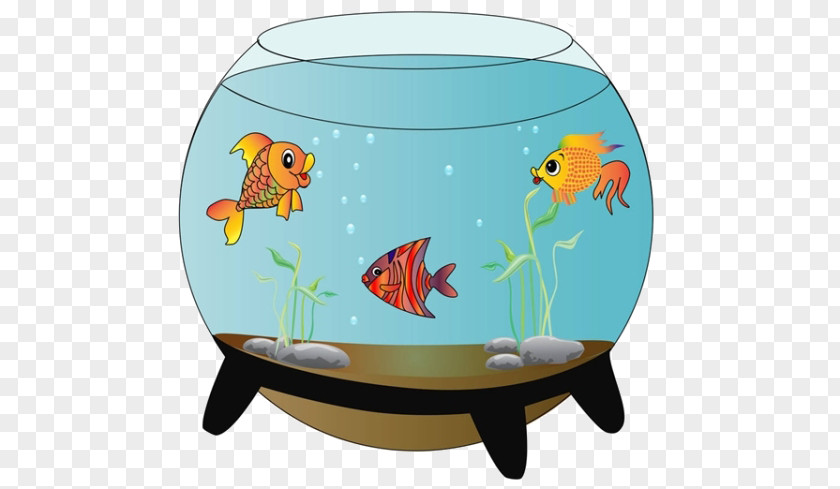 Cartoon Fish Tank Material Carassius Auratus Siamese Fighting Aquarium Clip Art PNG