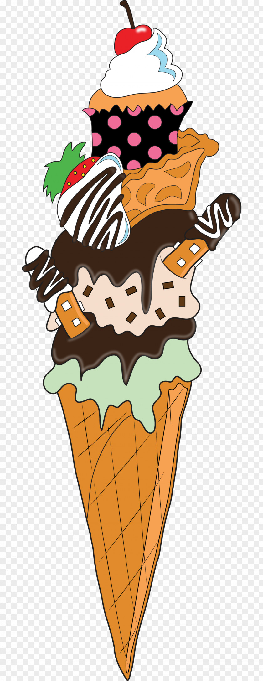 Shawarma Graphic Sundae Clip Art Gift Ice Cream Cones Image PNG