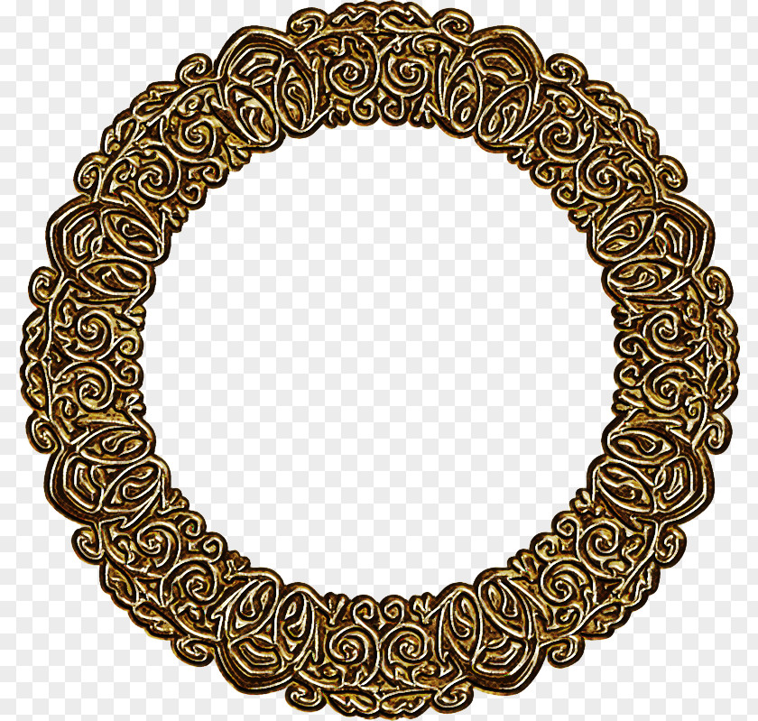 Chain Mirror Circle Background Frame PNG