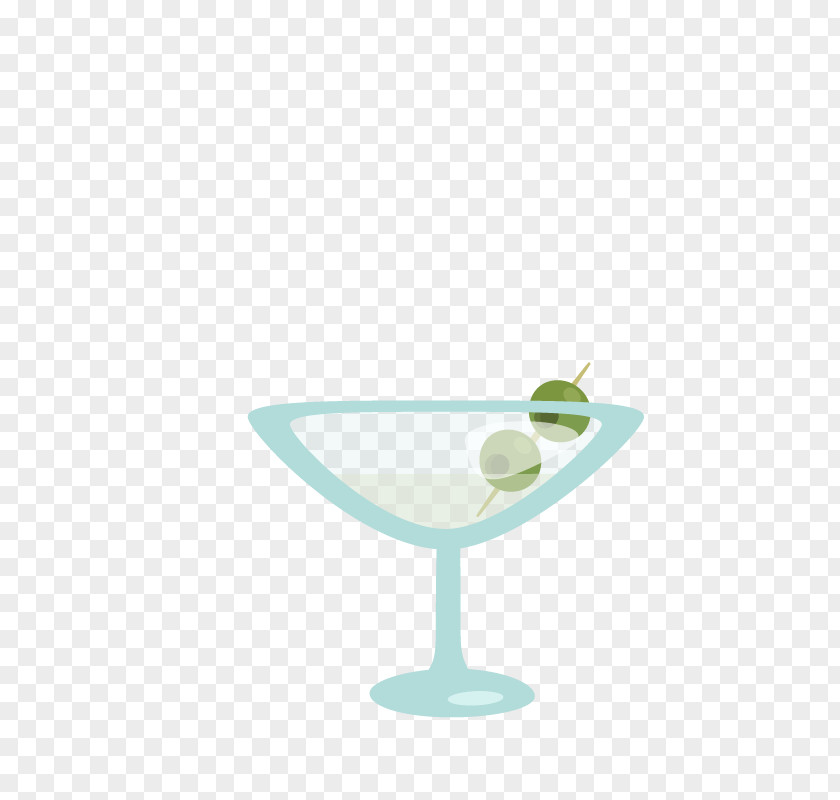 Cocktail Martini Glass Stemware Cup Green PNG
