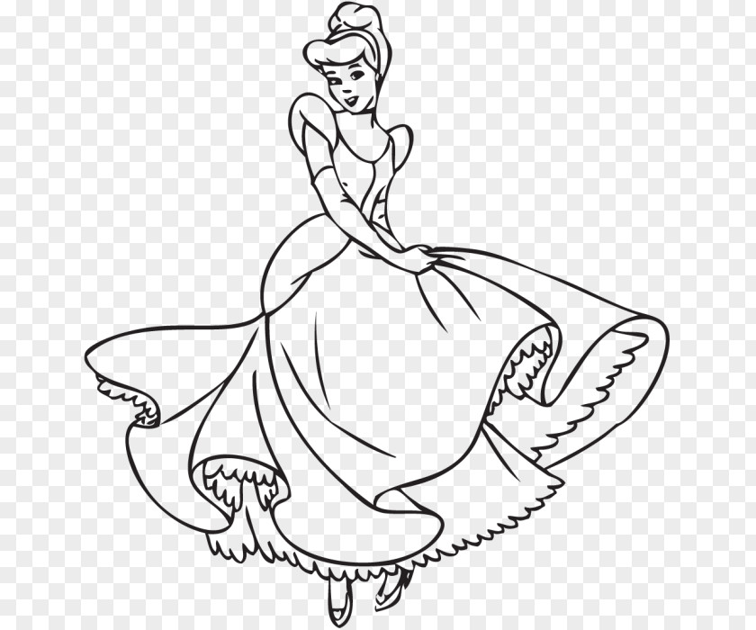 Cendrillon Cinderella Ariel Coloring Book Disney Princess Prince Charming PNG