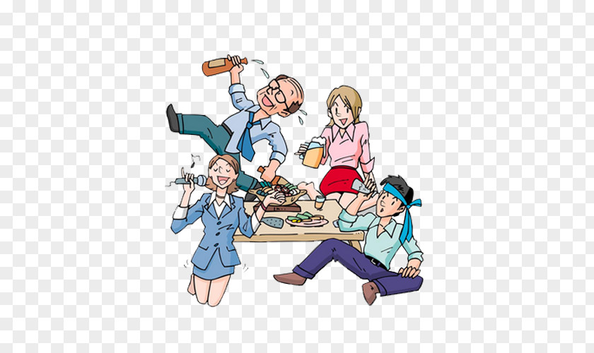 Family Meeting Alcoholic Drink Eating Icon PNG
