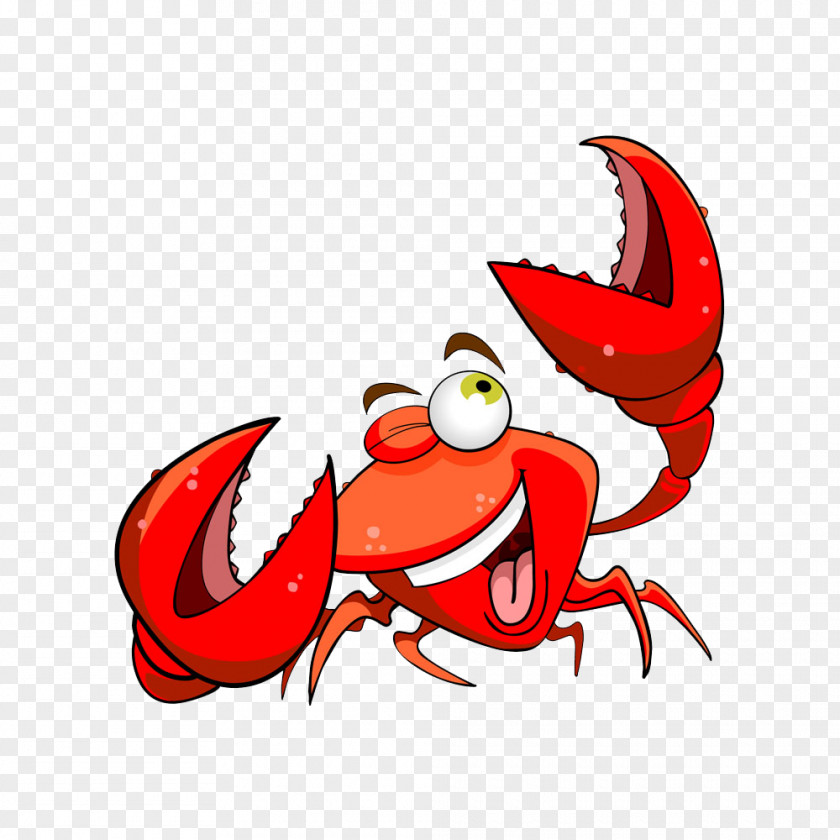 Free Cartoon Crab Matting Seafood PNG