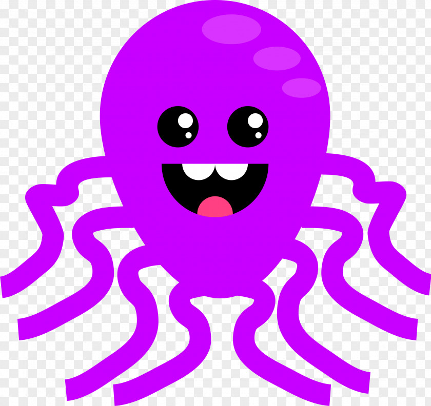Octapus Octopus T-shirt Purple Clip Art PNG