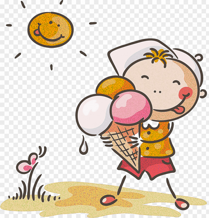 Pleased Happy Summer Ice Cream PNG