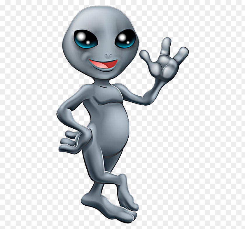 Gray Alien Greeting Martian Cartoon Extraterrestrial Life Stock Photography PNG