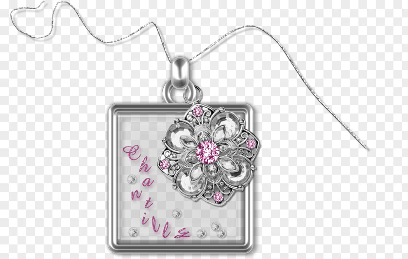 Jewellery Locket Body Silver Pink M PNG