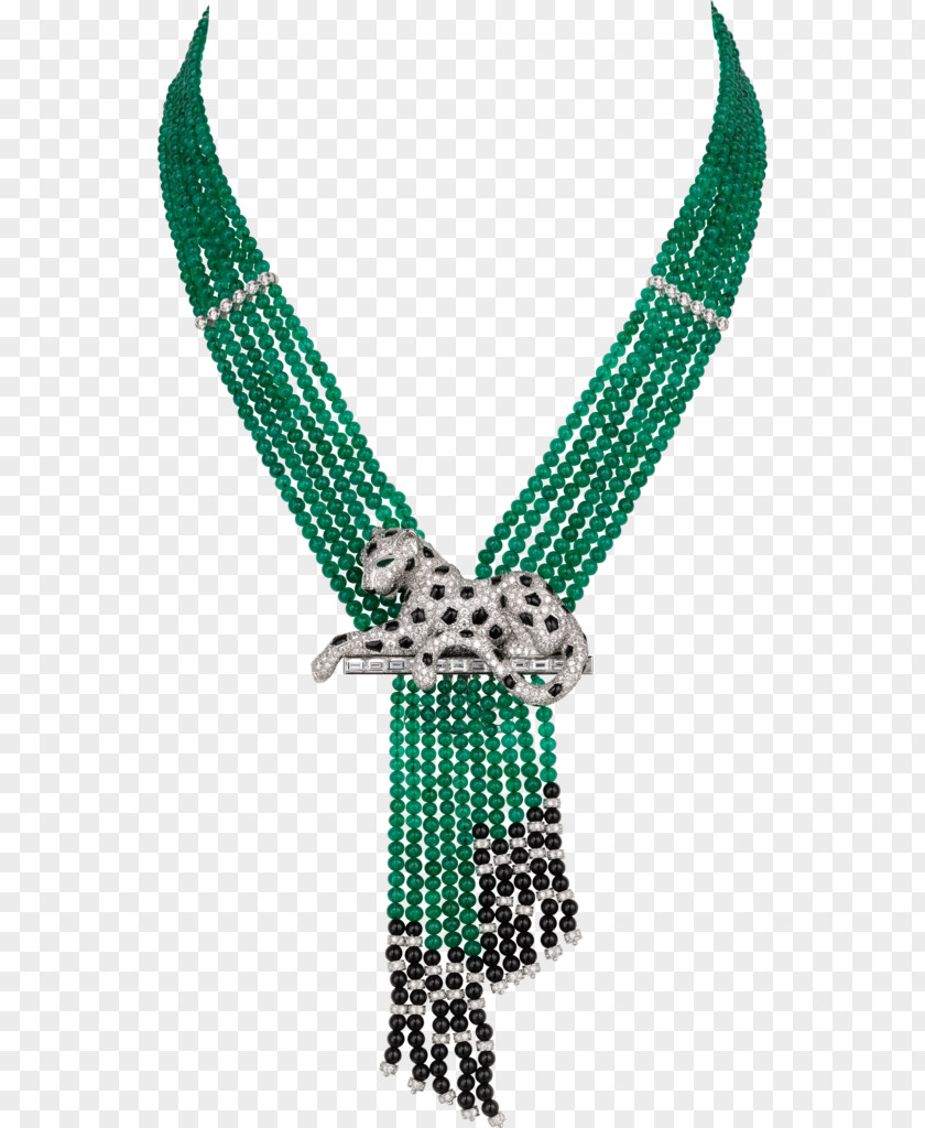 Necklace Emerald Cartier Jewellery Diamond PNG