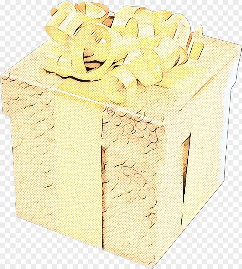 Packaging And Labeling Petal Yellow Present Box Wedding Favors Oyster Pail PNG