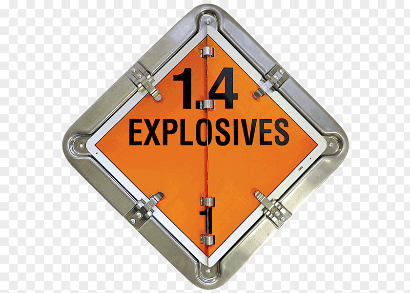 Placard Dangerous Goods Explosive Material HAZMAT Class 7 Radioactive Substances Title 49 Of The Code Federal Regulations PNG
