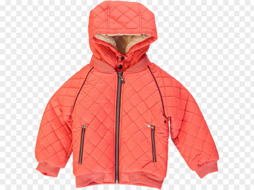 Quilted Nylon Jacket With Hood Hoodie T-shirt Child Clothing PNG