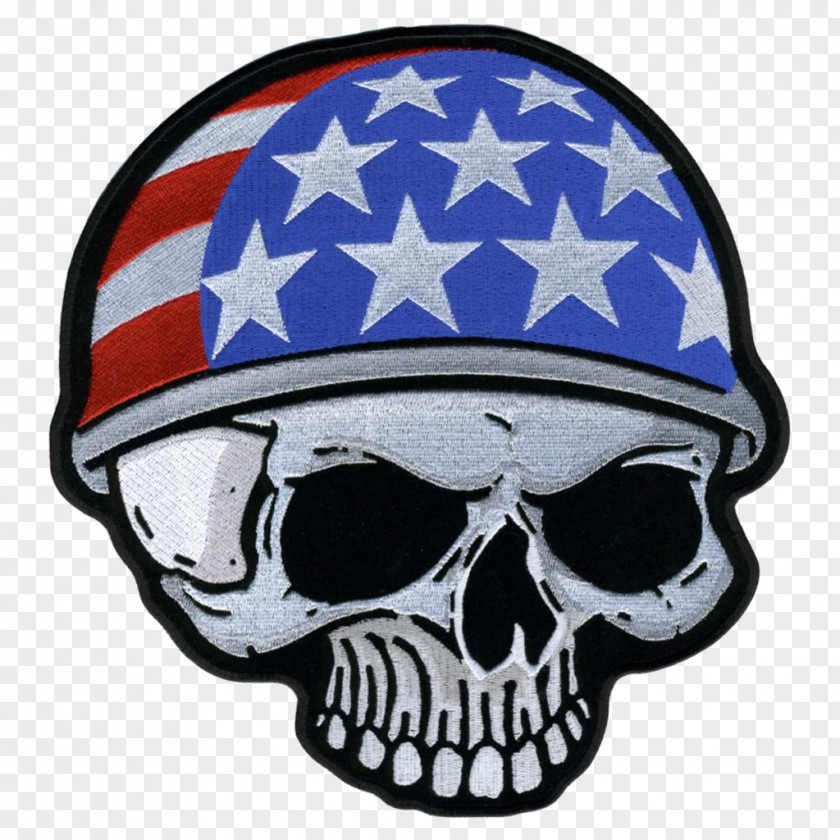Skulls Flag Of The United States Motorcycle Helmets Skull Skeleton PNG