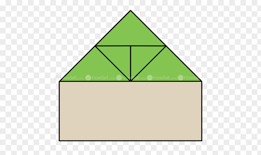 Paper Fly Triangle Point Green Leaf PNG