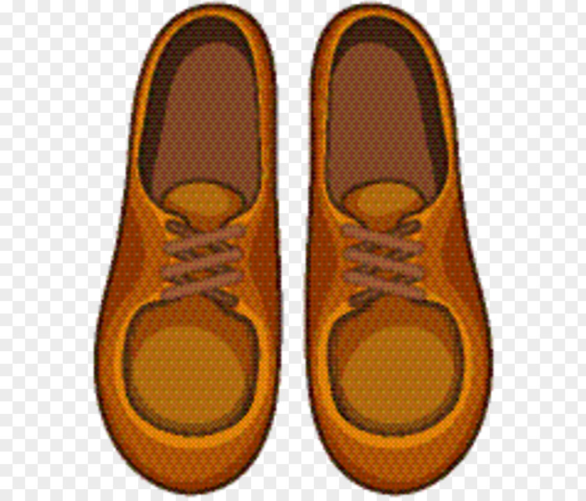 Plimsoll Shoe Sneakers Orange Background PNG
