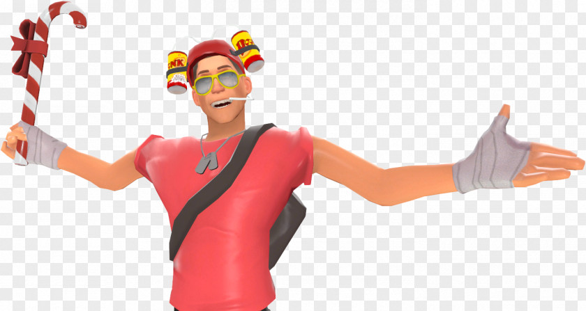 Scout Team Fortress 2 Candy Cane Video Game Weapon PNG