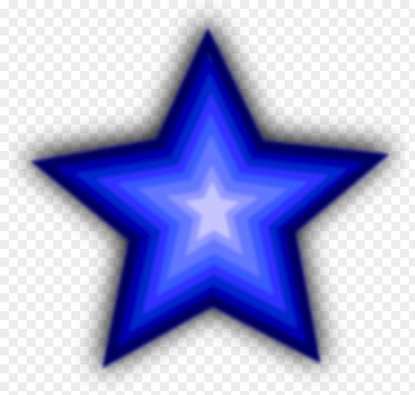 Simple Star Cliparts Blue Clip Art PNG