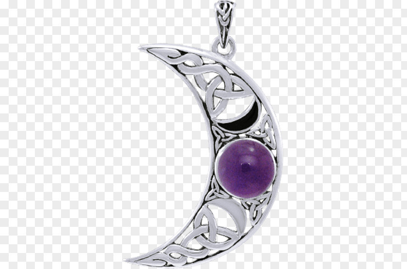 Triple Goddess Amethyst Sterling Silver Jewellery Gold PNG