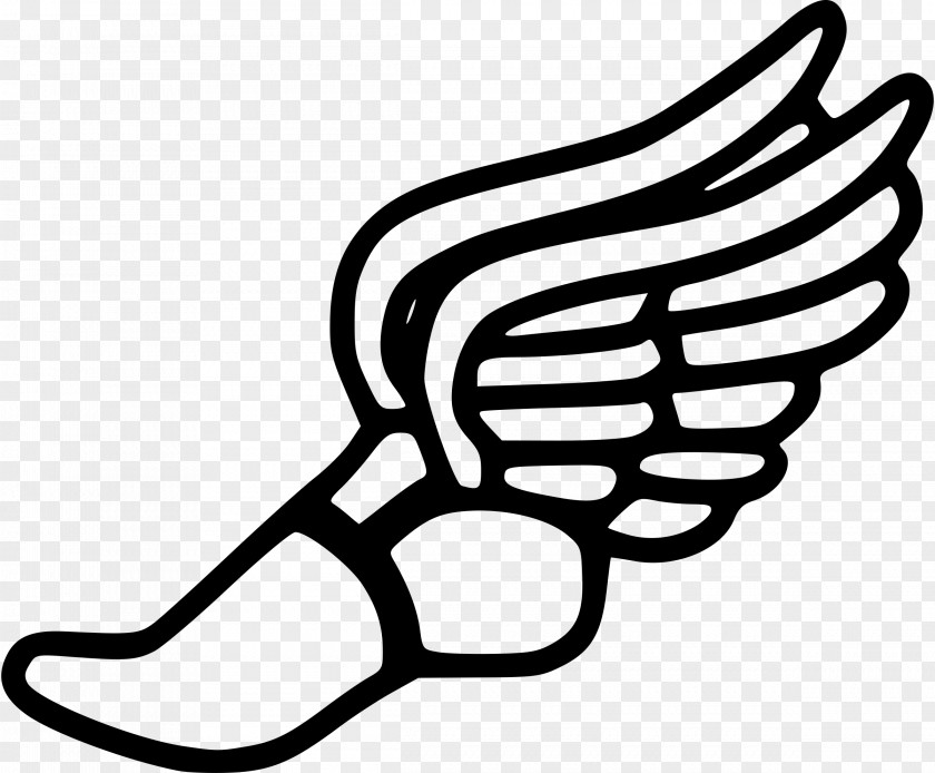 Wings Cliparts Track Spikes Shoe And Field Athletics Clip Art PNG