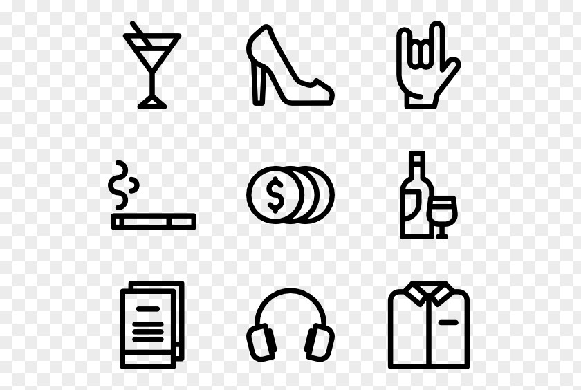 Nightclub Party Icon Design Clip Art PNG