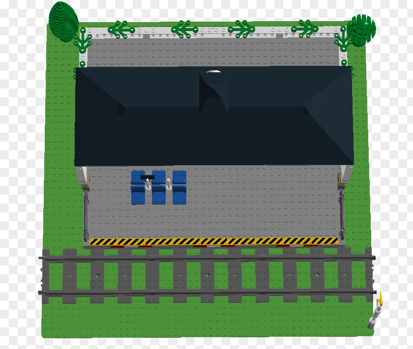 Small Train Station Product House Pattern PNG