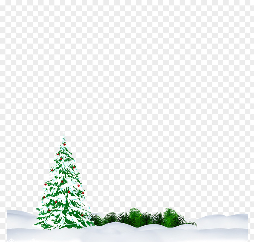 Snow Christmas Tree PNG