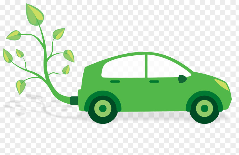 Car Illustration Electric Vehicle Toyota Prius Environmentally Friendly Green PNG