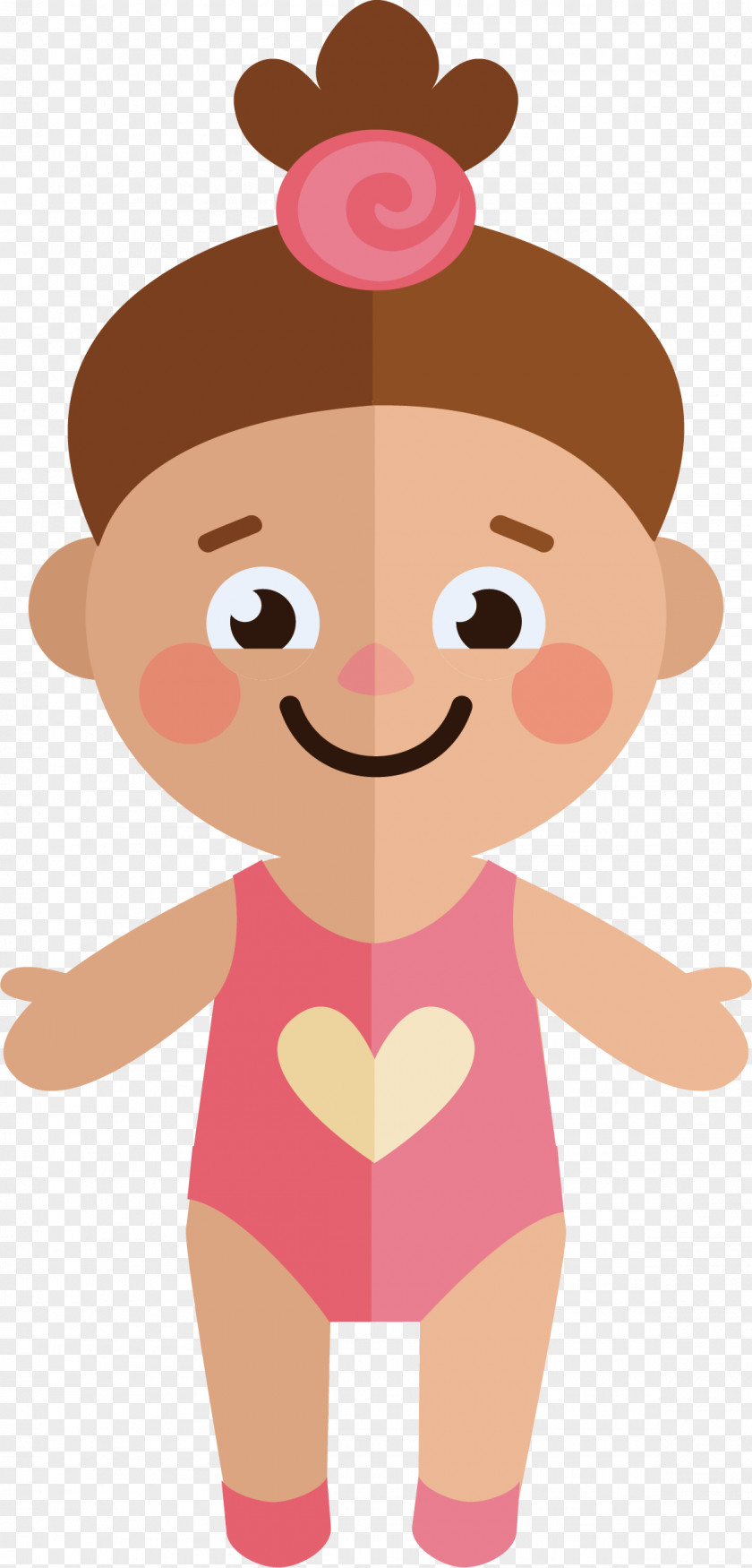 Cute Child Vector Illustration PNG