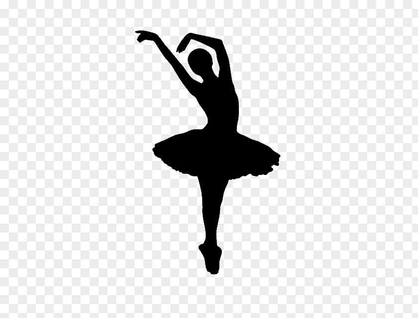 Silhouette Ballet Dancer Shoe PNG