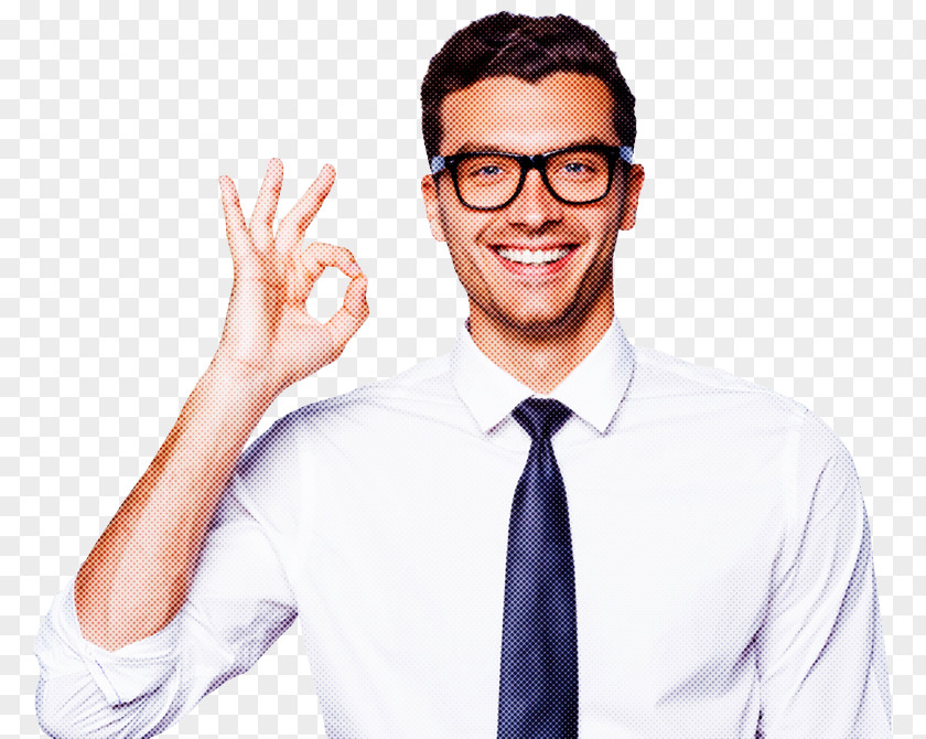 Tie Businessperson Glasses PNG