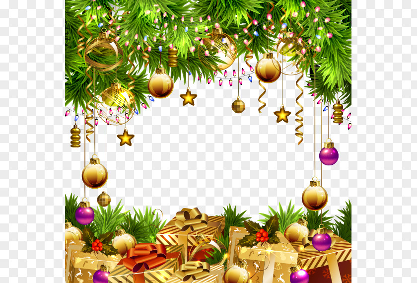 Beautiful Christmas Ornaments Background Tree Paper Ornament PNG