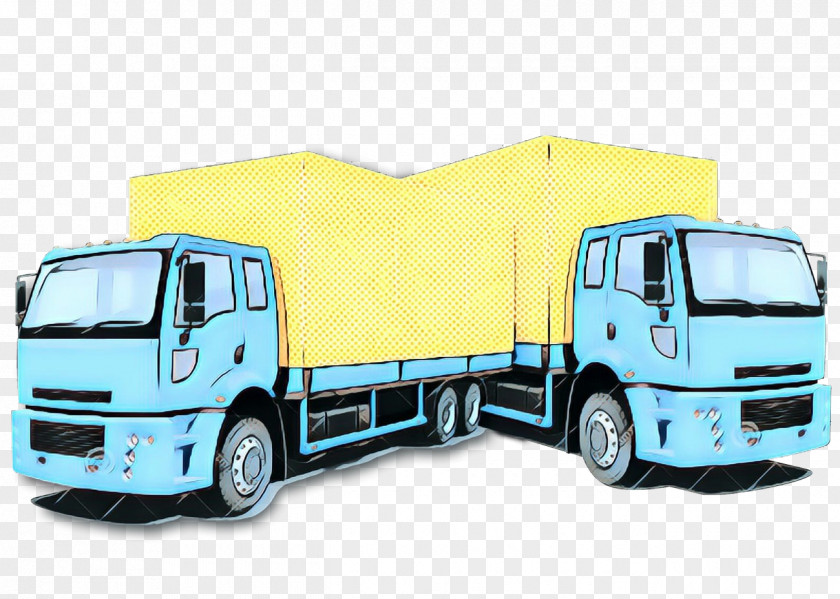 Isuzu Forward Trailer Truck Retro Background PNG