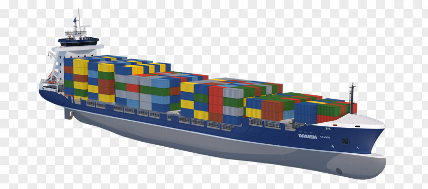 Ship Cargo Container Intermodal PNG