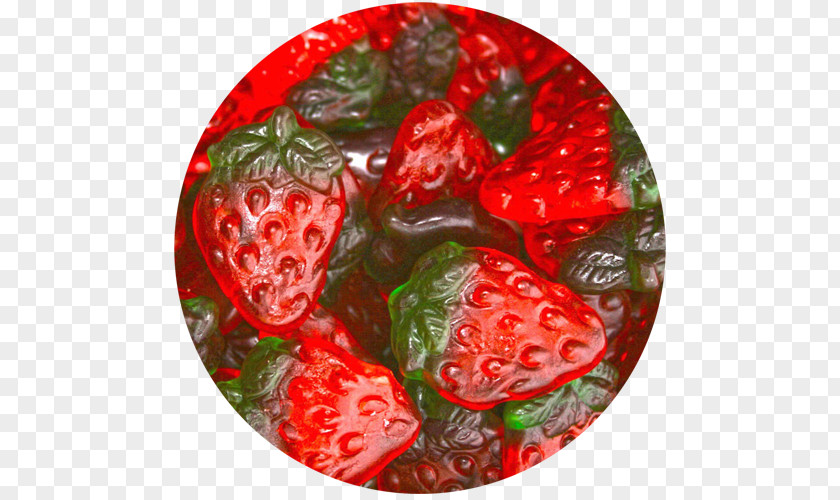 Strawberry Gummi Candy Food Haribo PNG