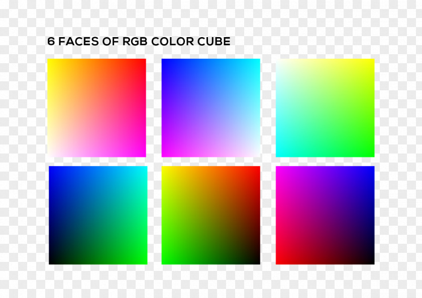 Light RGB Color Model Space Gradient PNG