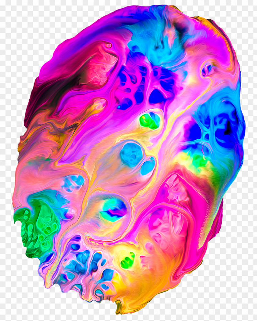 Skull Magenta Fluid Abstract Background PNG