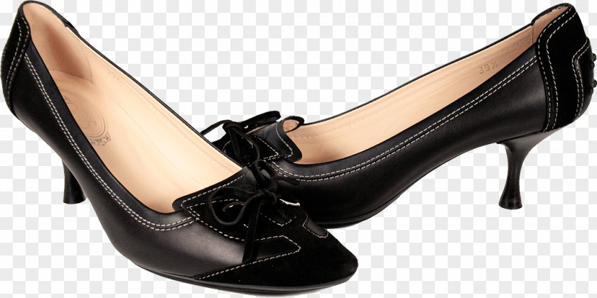 Black Women Shoes Image Court Shoe Leather PNG